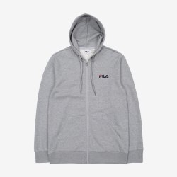 Fila Small Linear Fuji - Miesten Hoodie - Vaalean | FI-23795